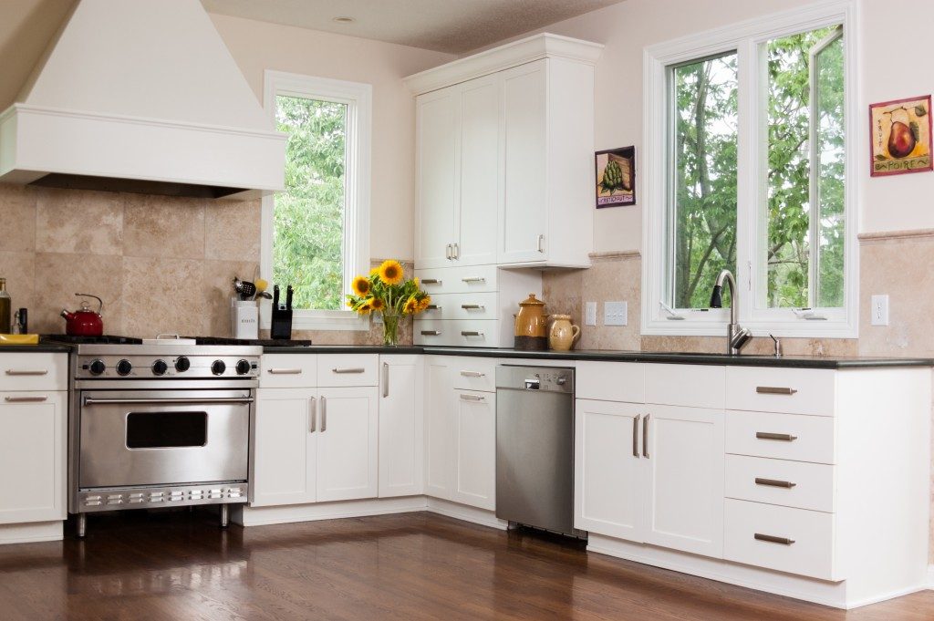 spacious kitchen in modern design