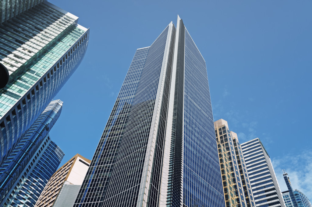 view of skyscrapers