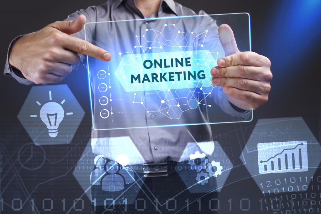 digital marketing for small businesses concept