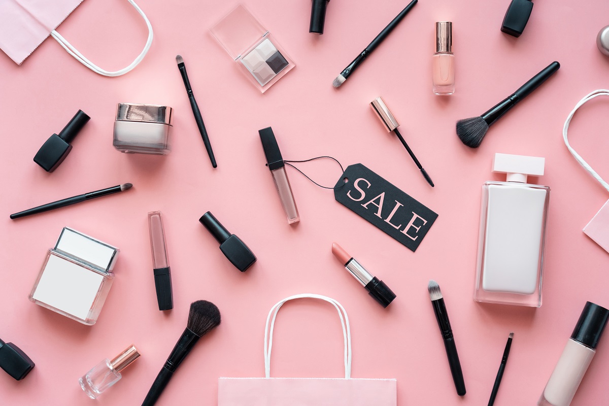 cosmetic and perfume products on sale